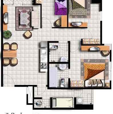3 Br Floor Plan Layout Thamrin Residence 3 Br Floor Plan Layout Thamrin Residence